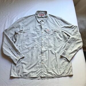 SIMMS grey long‎ sleeve button up shirt